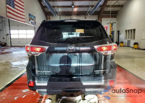 2014 Toyota Highlander Limited z USA, uszkodzony, nr VIN 5TDDKRFH0ES015079